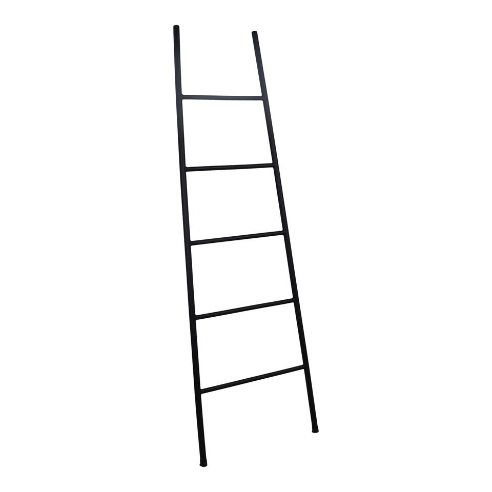 Gepland vat Geld lenende LOFT42 Trap Decoratie Ladder - Metaal - Mat Zwart - 175x50x4 | Leen Bakker