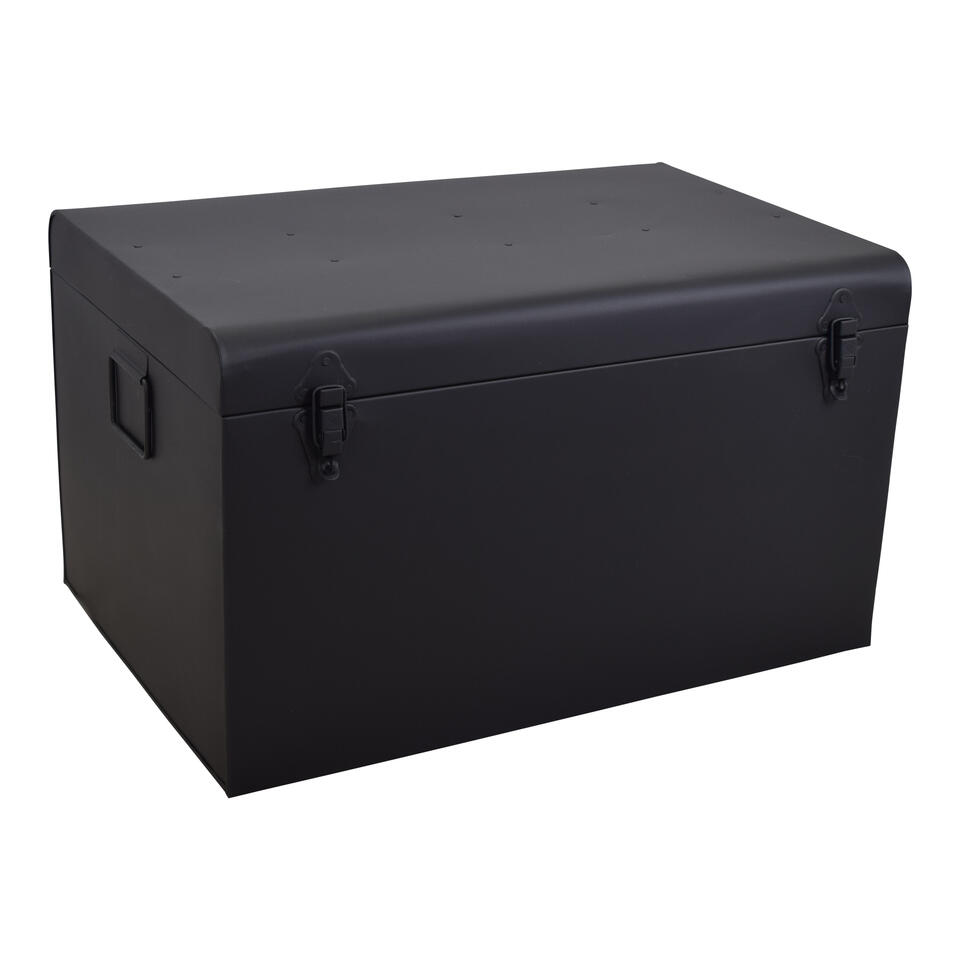 troosten inval mogelijkheid LOFT42 Box Opbergkist Large - Metaal - Mat Zwart - 40x60x35 | Leen Bakker