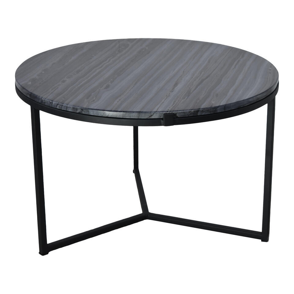 Ronde Zwarte Salontafel, Moderne Decoratie Meubels, Imitatie Marmeren Woonkamer Bank Kleine Bijzettafel Ronde Zwarte Salontafel, Moderne Decoratie Meubels, Imitatie Marmeren Woonkamer Bank Kleine Bijzettafel