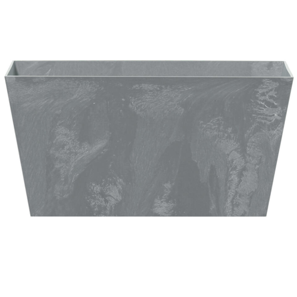 Prosperplast Plantenbak - grijs - rechthoek - kunststof - 40 cm