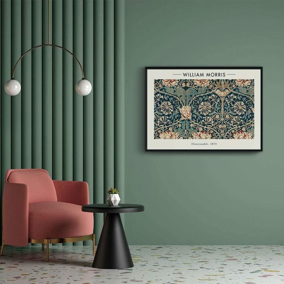 Walljar - William Morris - Honeysuckle - Poster met lijst / 40 x 60 cm