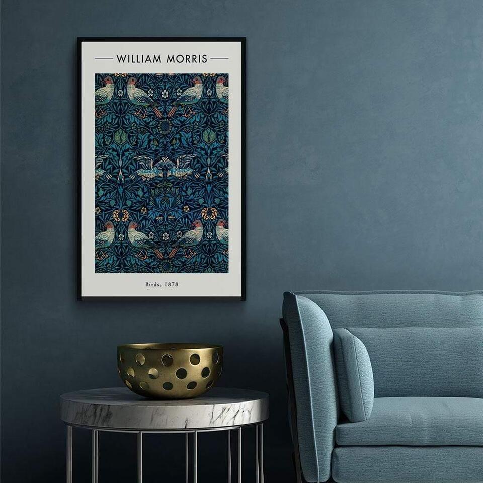 Walljar - William Morris - Birds - Poster met lijst / 40 x 60 cm
