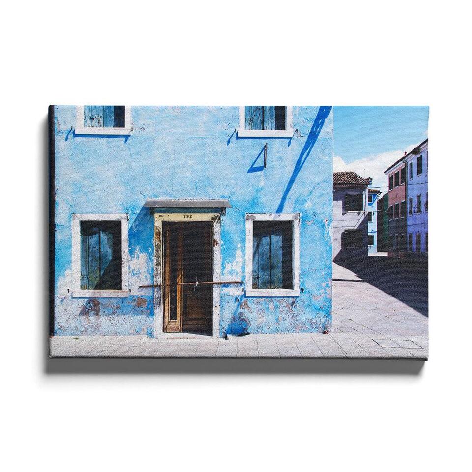 - Blauw - Canvas / 60 x | Leen Bakker