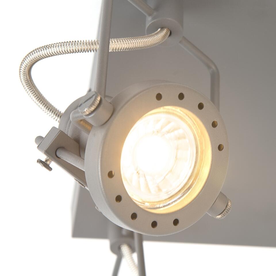 QAZQA Industriële spot antraciet 4-lichts draai- en kantelbaar - Suplux