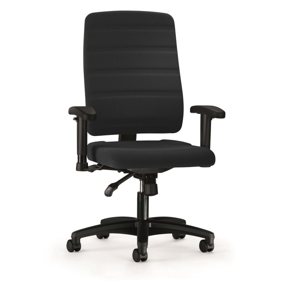 Standaard Leidingen lancering Prosedia bureaustoel Yourope 8 - Hoge rugleuning - Zwart | Leen Bakker