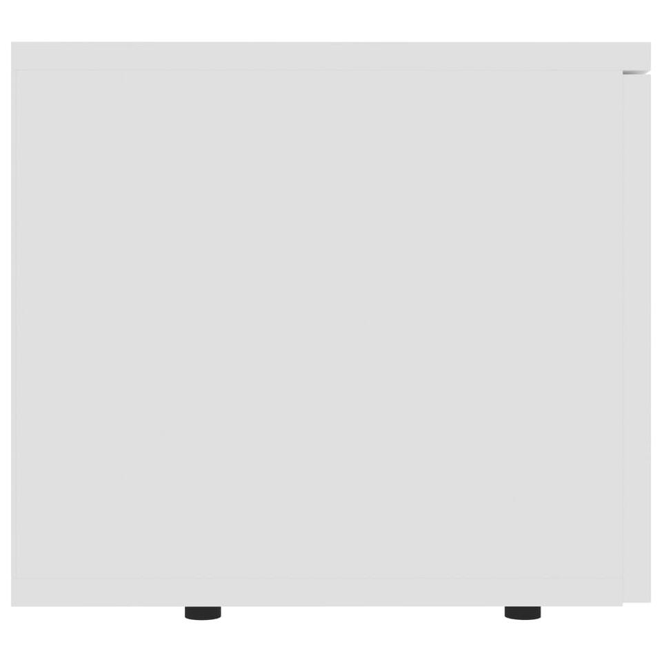 vidaXL Tv-meubel 80x34x30 cm spaanplaat wit