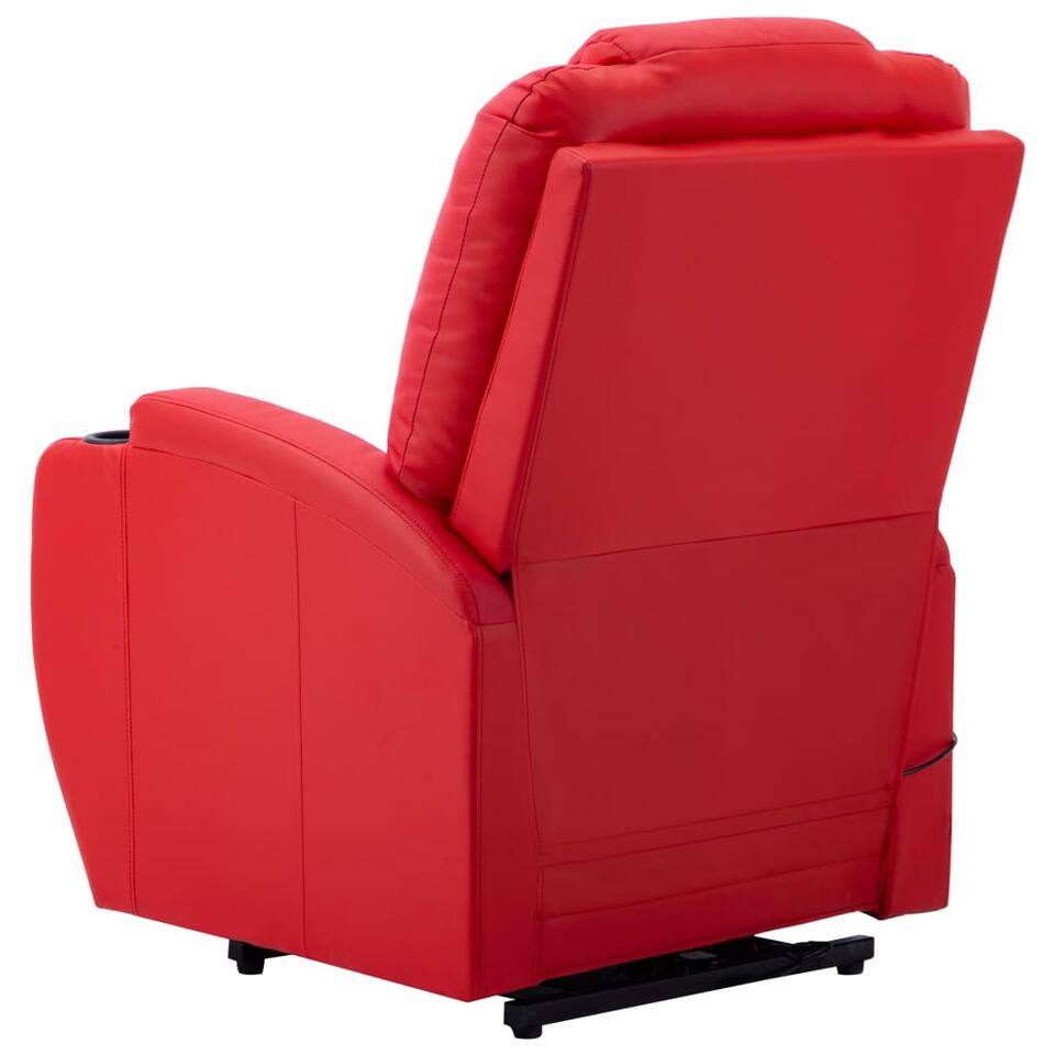 Blaze Kennis maken sokken vidaXL Sta-op-stoel kunstleer rood | Leen Bakker