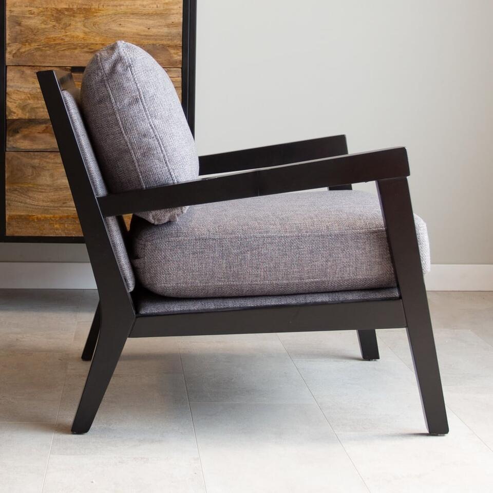 Industriële fauteuil Morris stof - Stof - | Leen