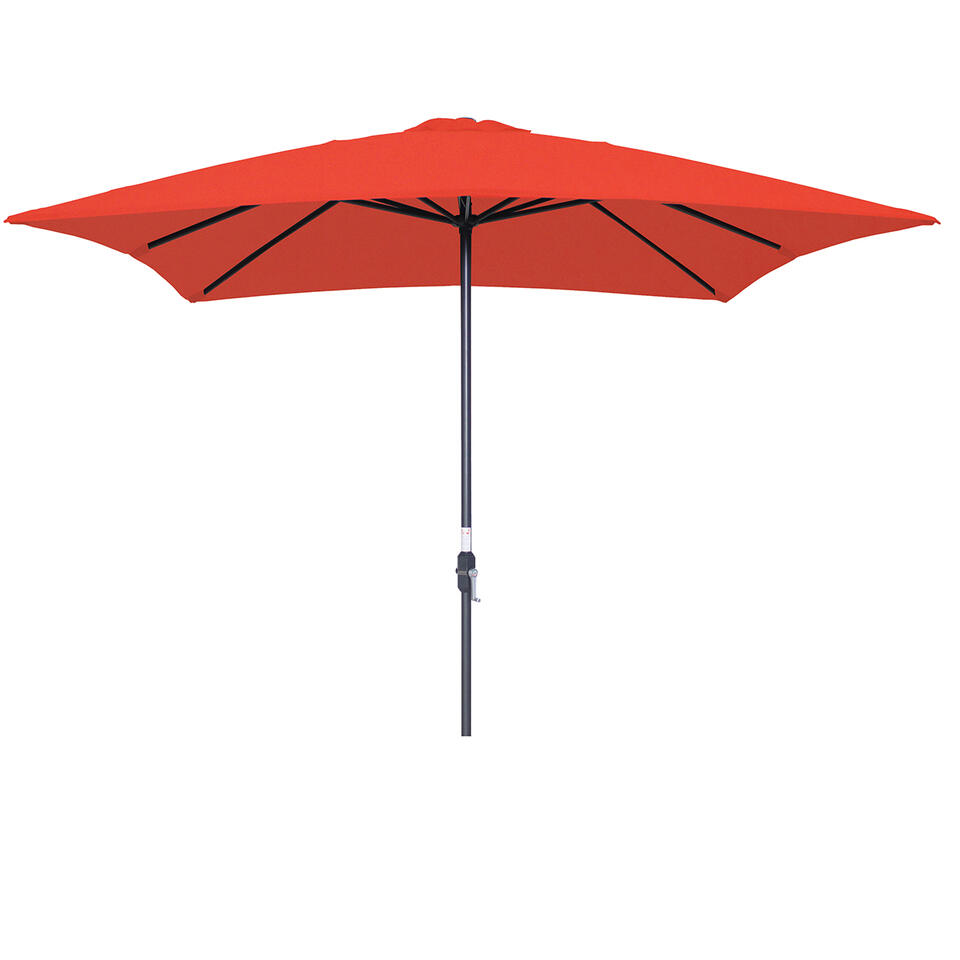Zaailing Kietelen enkel Garden Impressions Lotus parasol 250x250 - rood | Leen Bakker