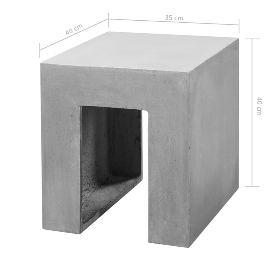 vidaXL 7-delig Tuinset beton