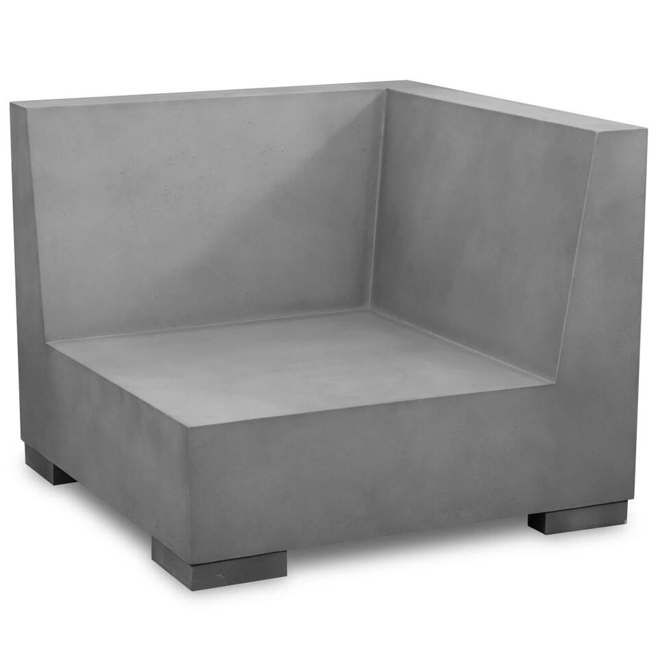 vidaXL 8-delige Loungeset met kussens beton grijs