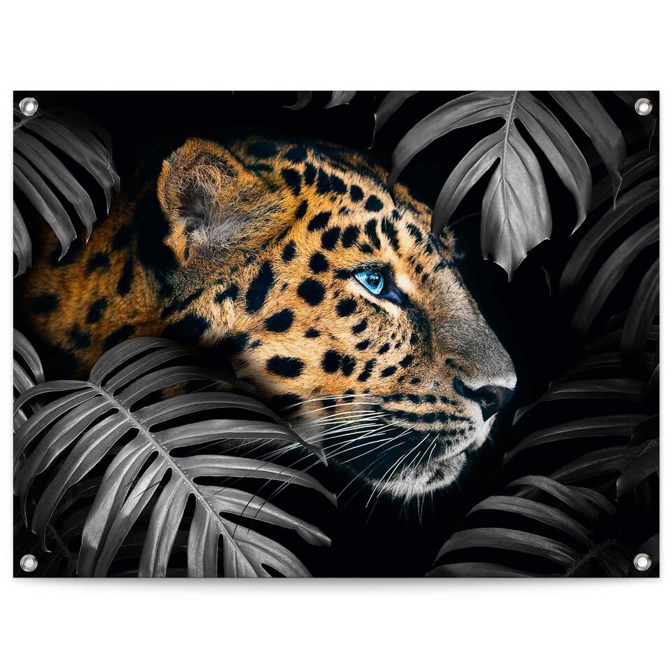 dichtbij merk gebruiker Tuinposter Jungle luipaard 60x80 cm Bont Canvas | Leen Bakker