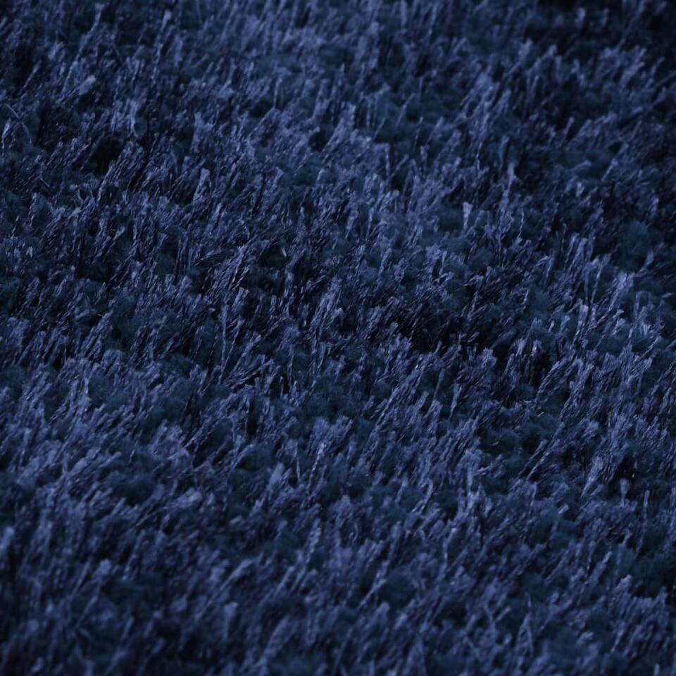 vidaXL Vloerkleed shaggy hoogpolig 160x230 cm blauw