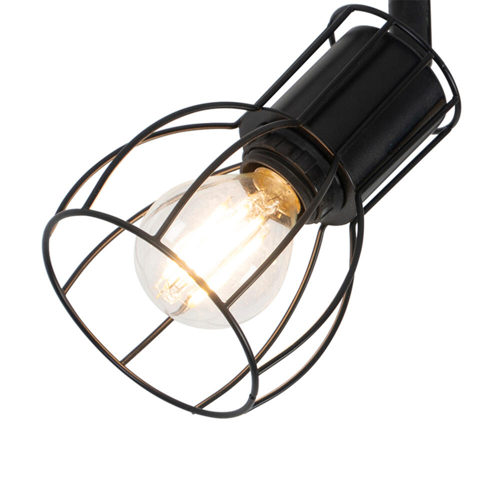 QAZQA Moderne plafondlamp zwart 2-lichts verstelbaar - Botu