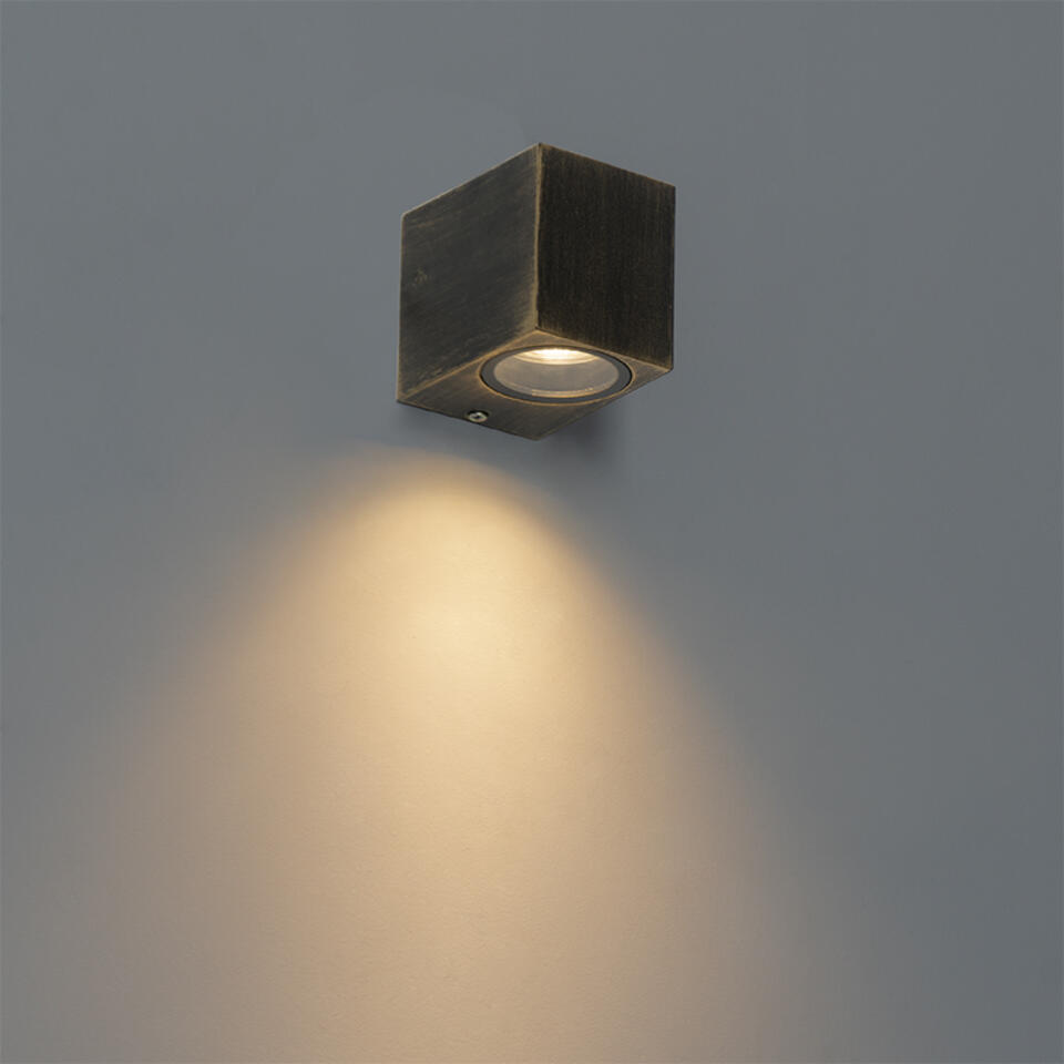 QAZQA Moderne wandlamp antiek goud IP44 - Baleno I