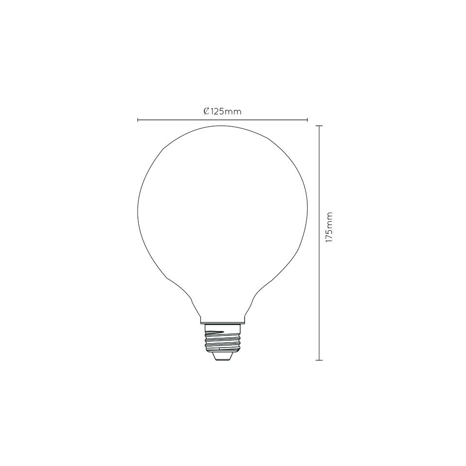 Lucide G125 Filament lamp - Opaal
