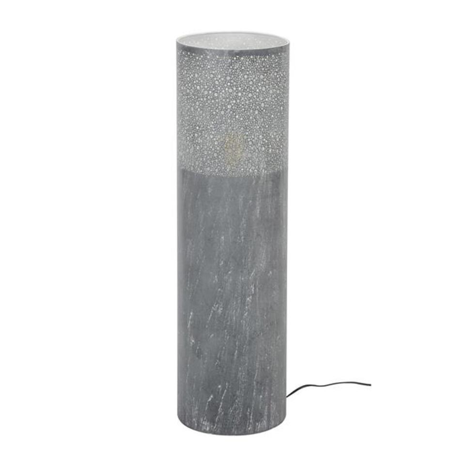Industriële vloerlamp Eleanor metaal grijs 90 cm - Metaal - Grijs