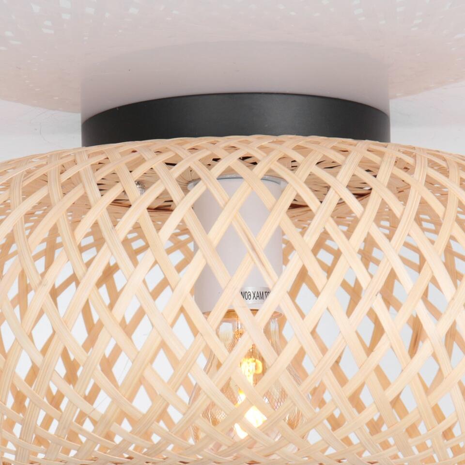 Anne Light & home Plafondlamp Maze Ø 42 cm bamboe beige