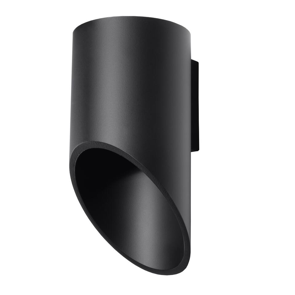 Sollux Wandlamp Penne H 20 cm zwart