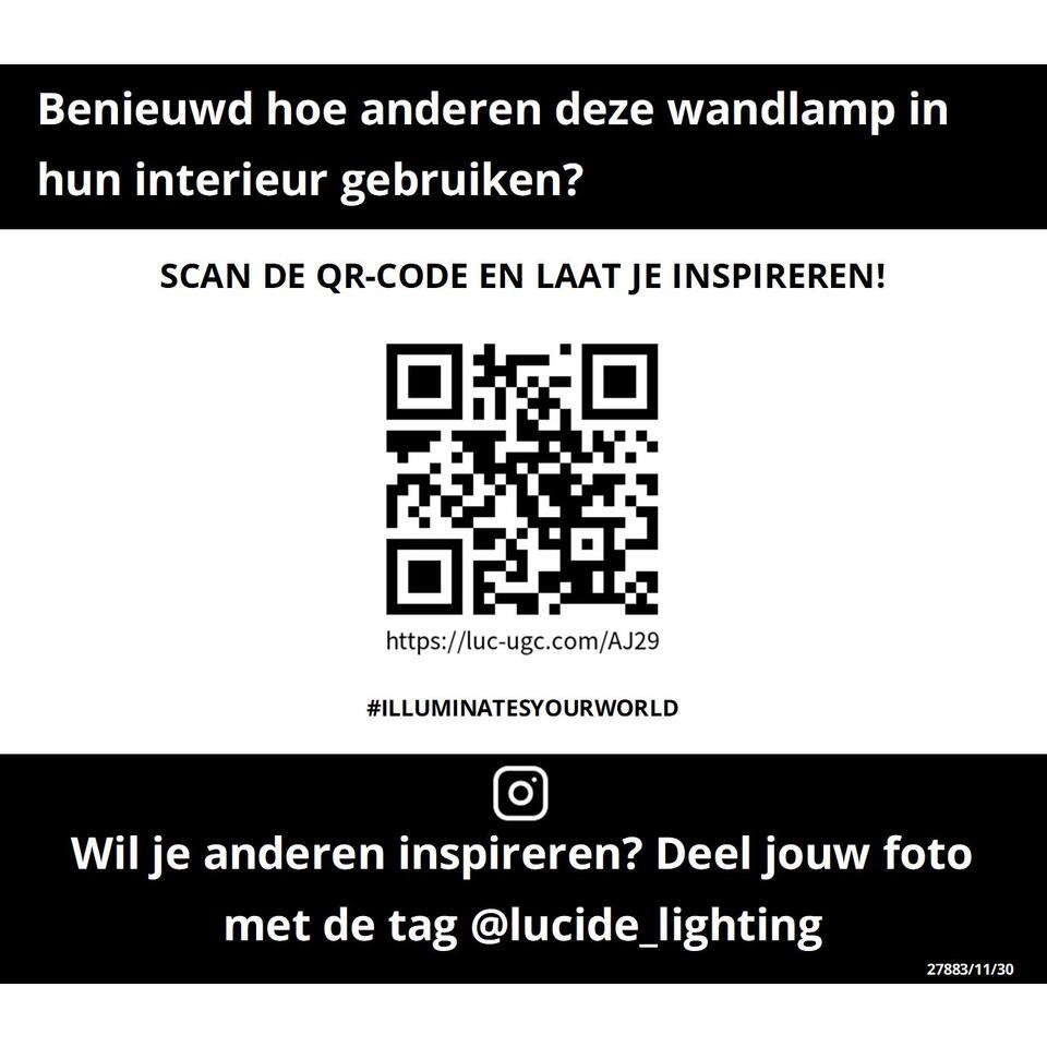 Lucide CLAIRE - Wandlamp Buiten - 1xE27 - IP54 - Antraciet