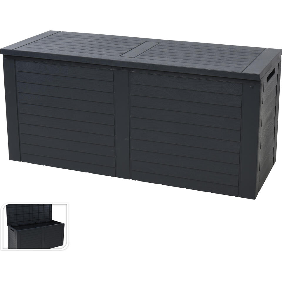 Kussenbox Ollie - 240 L - 115x45x53 cm - antraciet