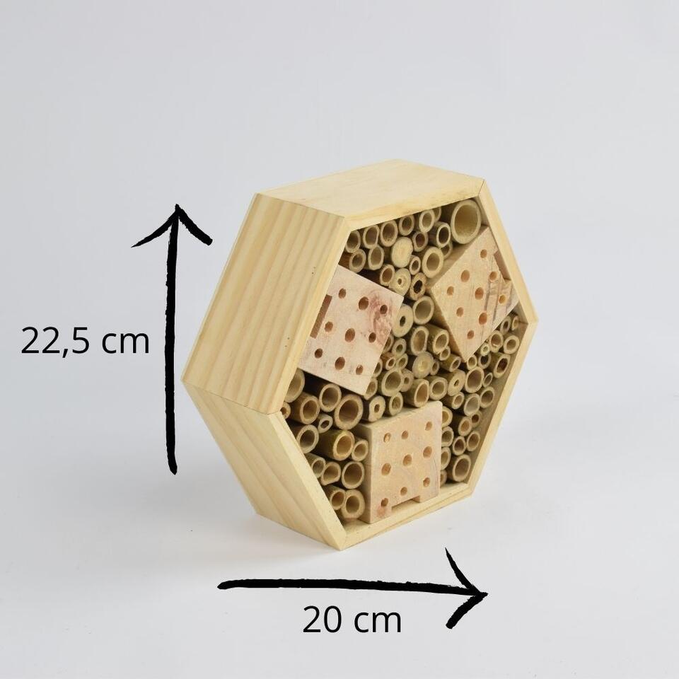Orange85 Insectenhotel Hexagon 22,5x20x7,5 cm