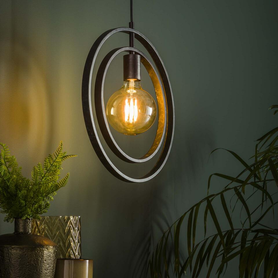 Margaret Mitchell Dor Moeras Hoyz - Industrieel Hanglamp - 1 Lamp - Turn around - Zwart | Leen Bakker