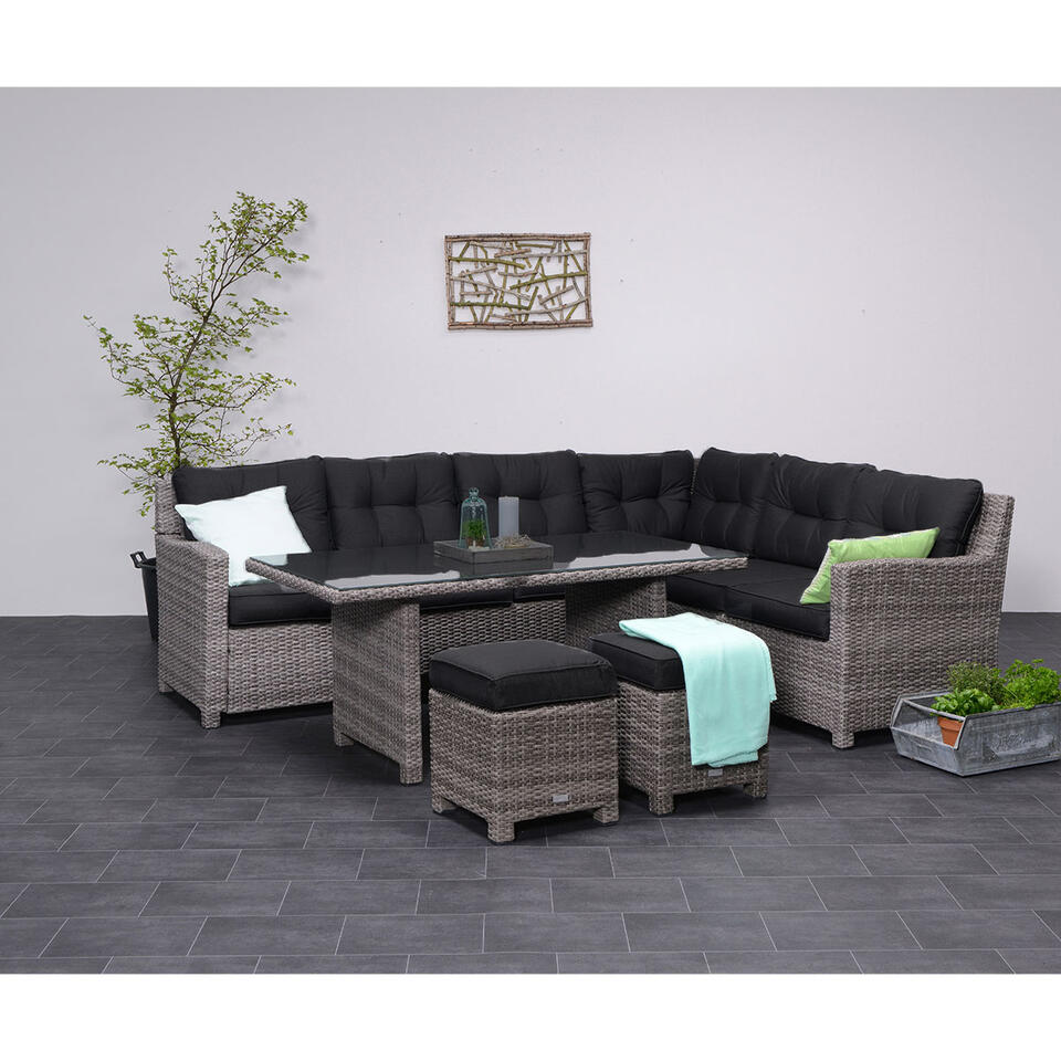 Garden Impressions Jaru lounge dining set R - extra luxe kussens