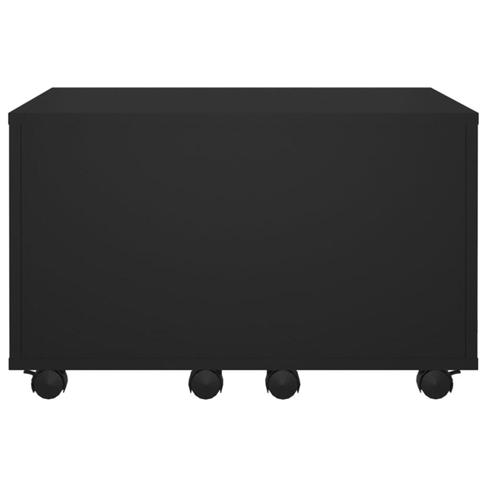 vidaXL Salontafel 60x60x38 cm spaanplaat zwart