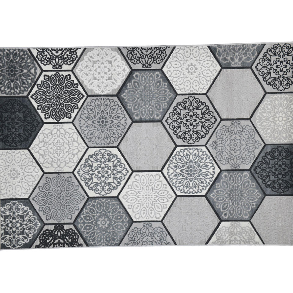 Garden Impressions Buitenkleed Hexagon 160x230 cm - black