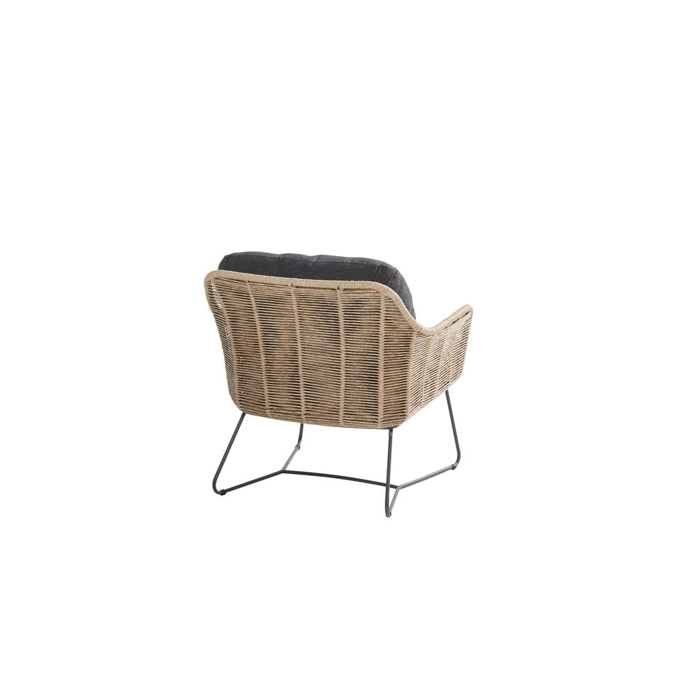 Belmond/Yoga stoel-bank loungeset - Naturel - 5 delig