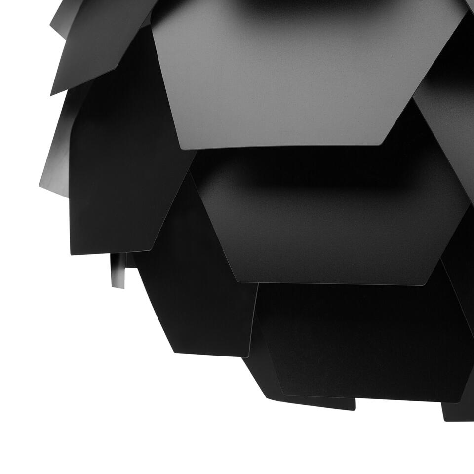 Beliani Hanglamp SEGRE - Zwart synthetisch materiaal