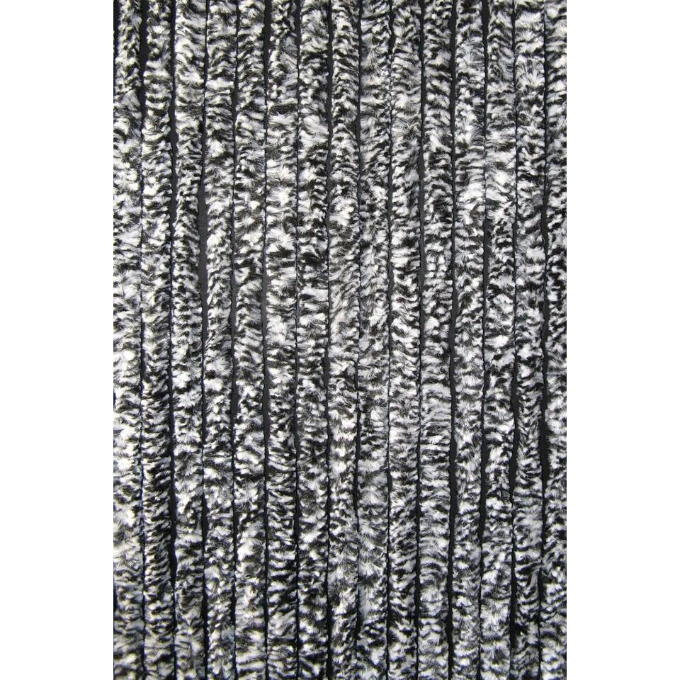 Verrijken Bekritiseren Hoeveelheid van Parya Garden - Kattenstaart Vliegengordijn - zwart/wit gemêleerd - 100 x  230 cm | Leen Bakker