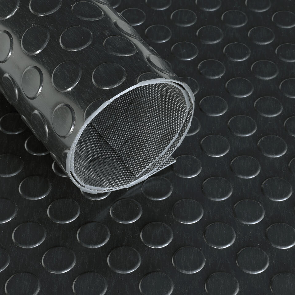 Ultra Grip PVC noppenmat 120 cm - Per strekkende meter - Zwart