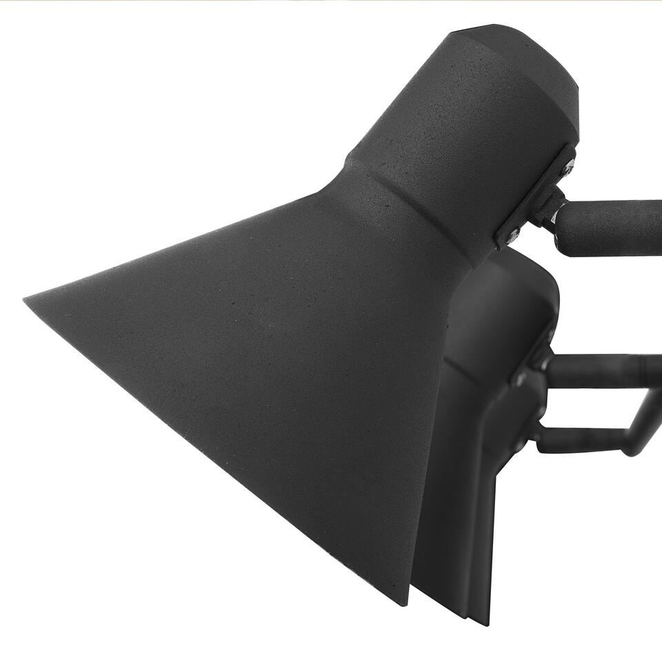 Beliani Plafondlamp MERSEY - Zwart metaal