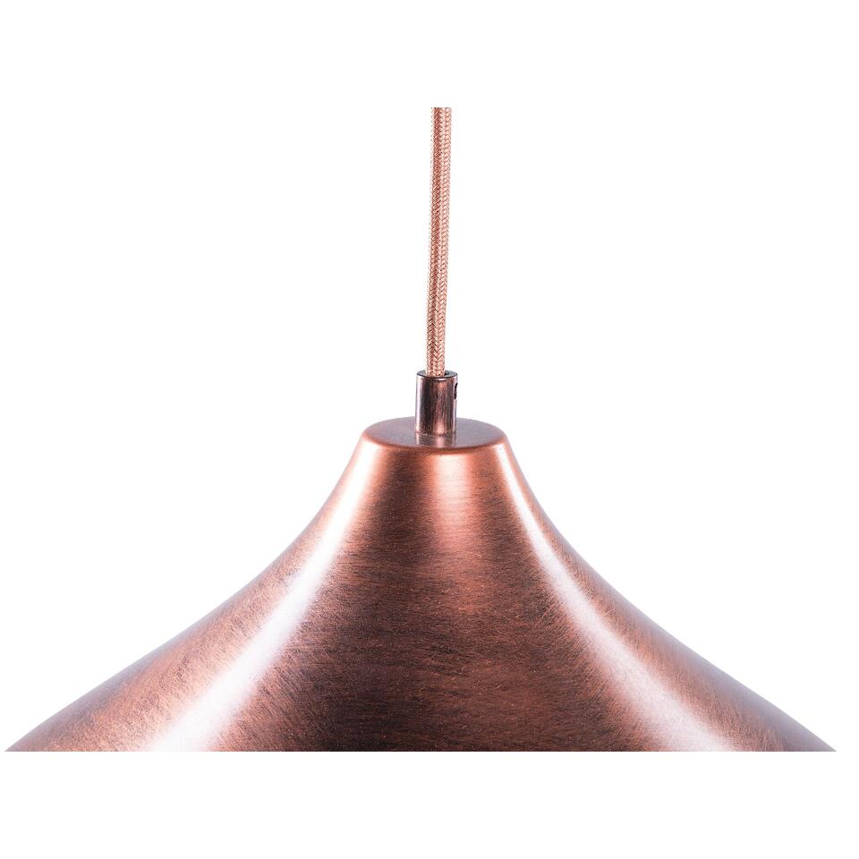 Beliani Hanglamp ISKAR - Koper metaal