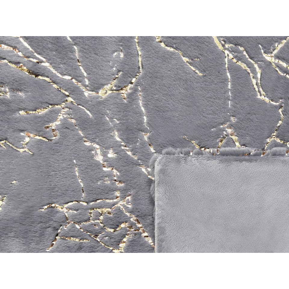Beliani plaid GODAVARI - grijs polyester