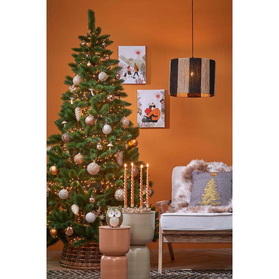 In The Mood Collection Sierkussen Kerstboom - L45 x B45 cm - Zwart