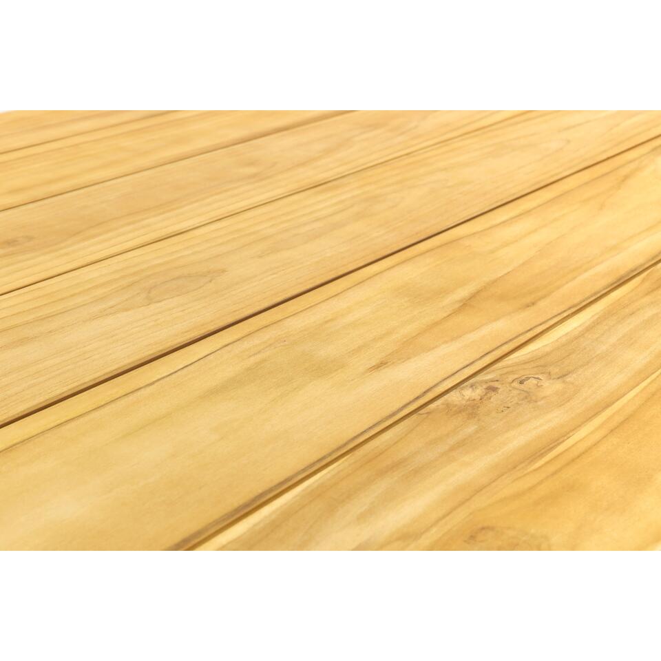 GreenChair Comfort beige/Murano teak - 240x100 cm. - tuinset