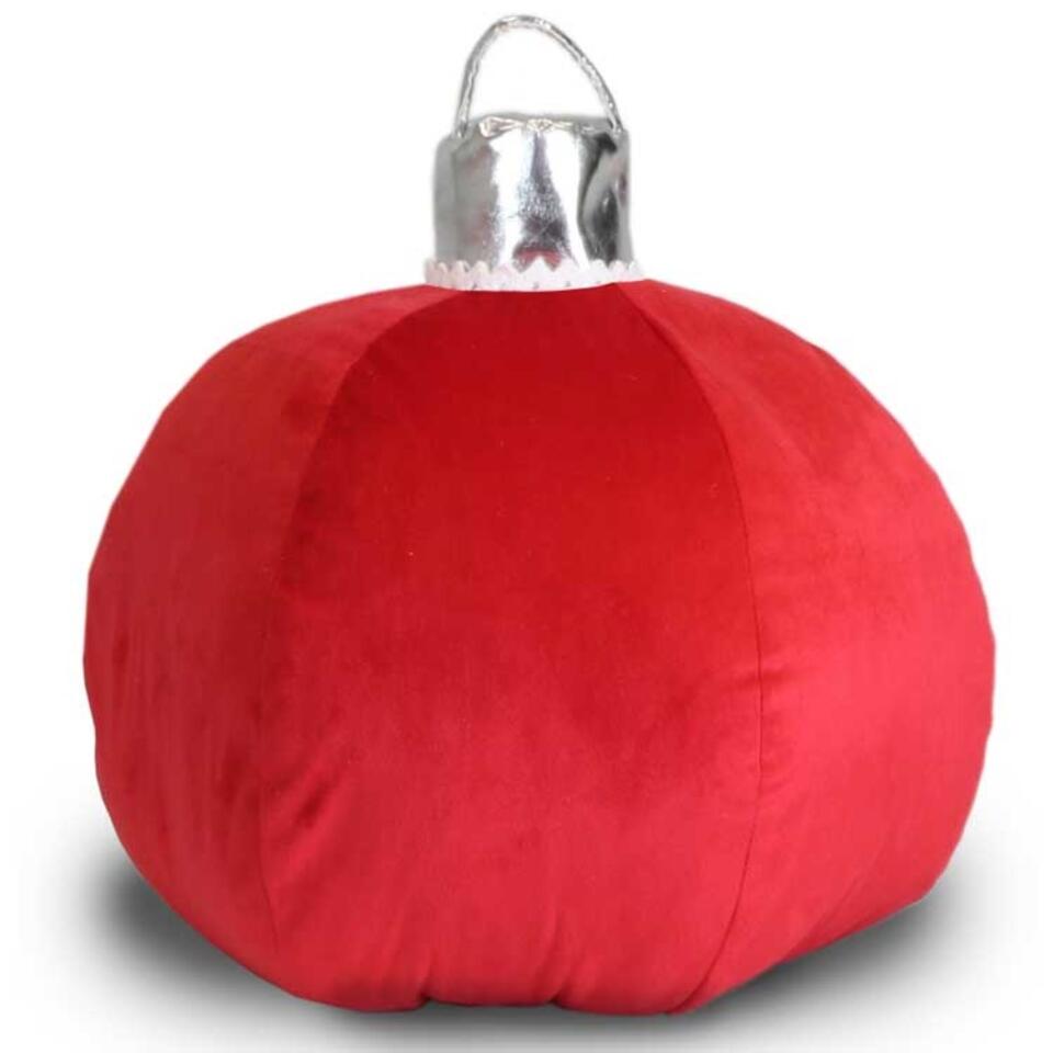 Unique Living - Kussen Xmas Ball 40cm Ø Red