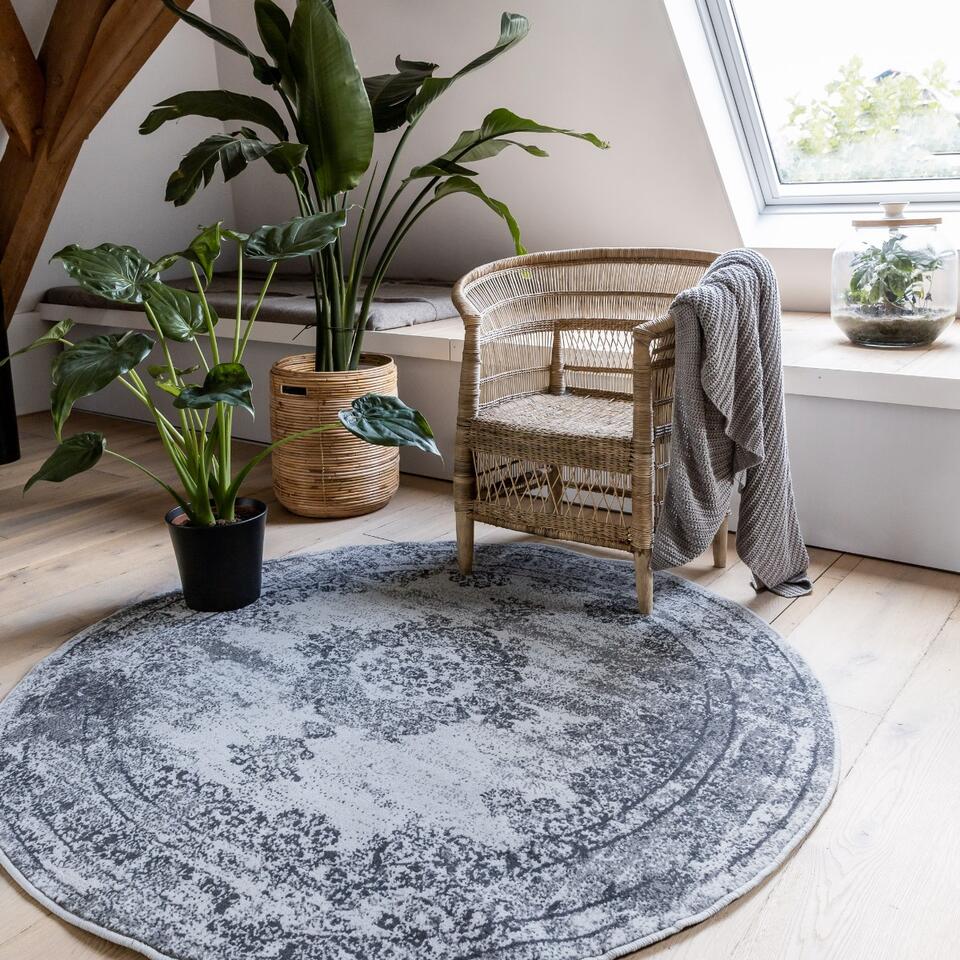EVA Interior - Vintage Vloerkleed Bloom - Grijs