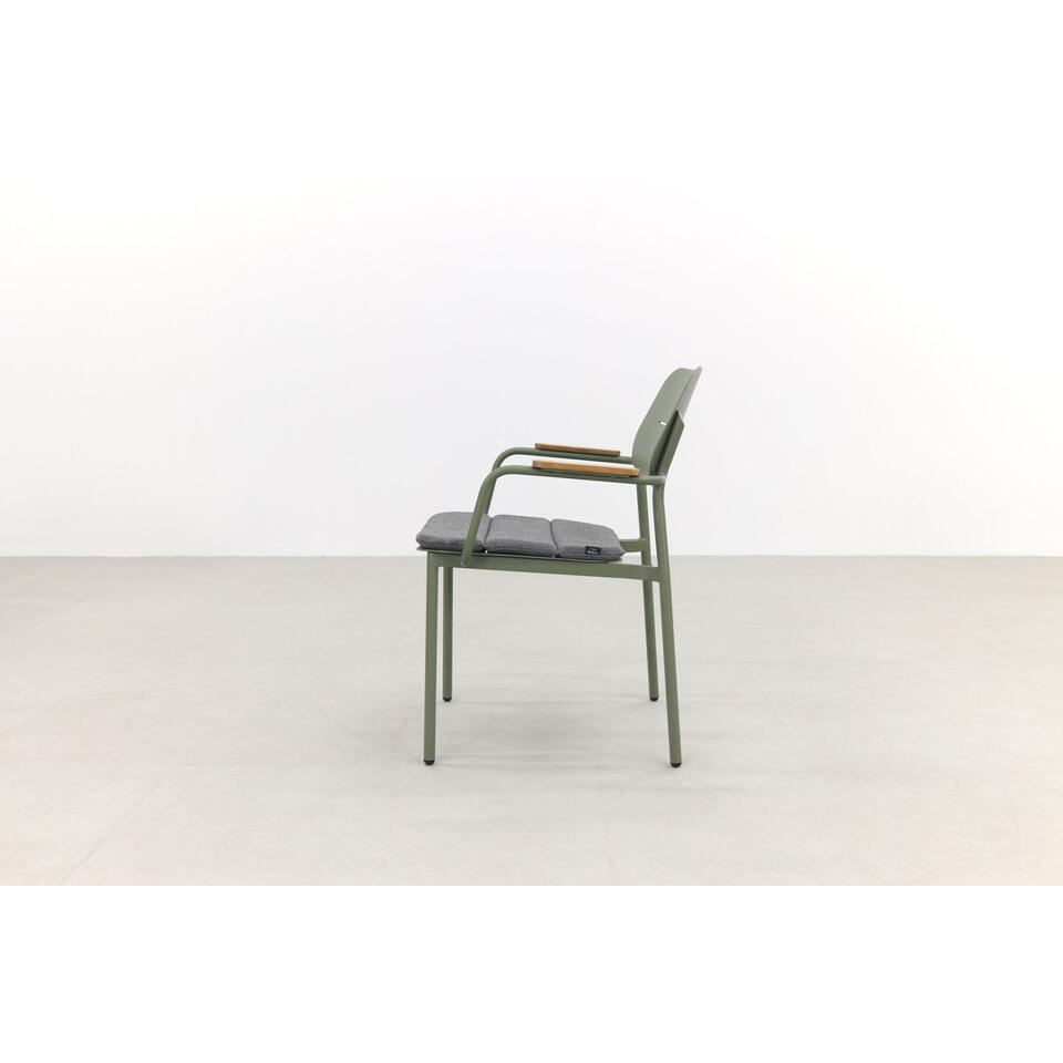 GreenChair Courage antra&green/Murano - 240x100 cm. - tuinset 7-delig