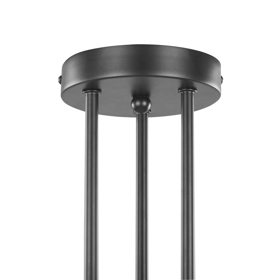 Beliani Plafondlamp KIDANE - Zwart metaal