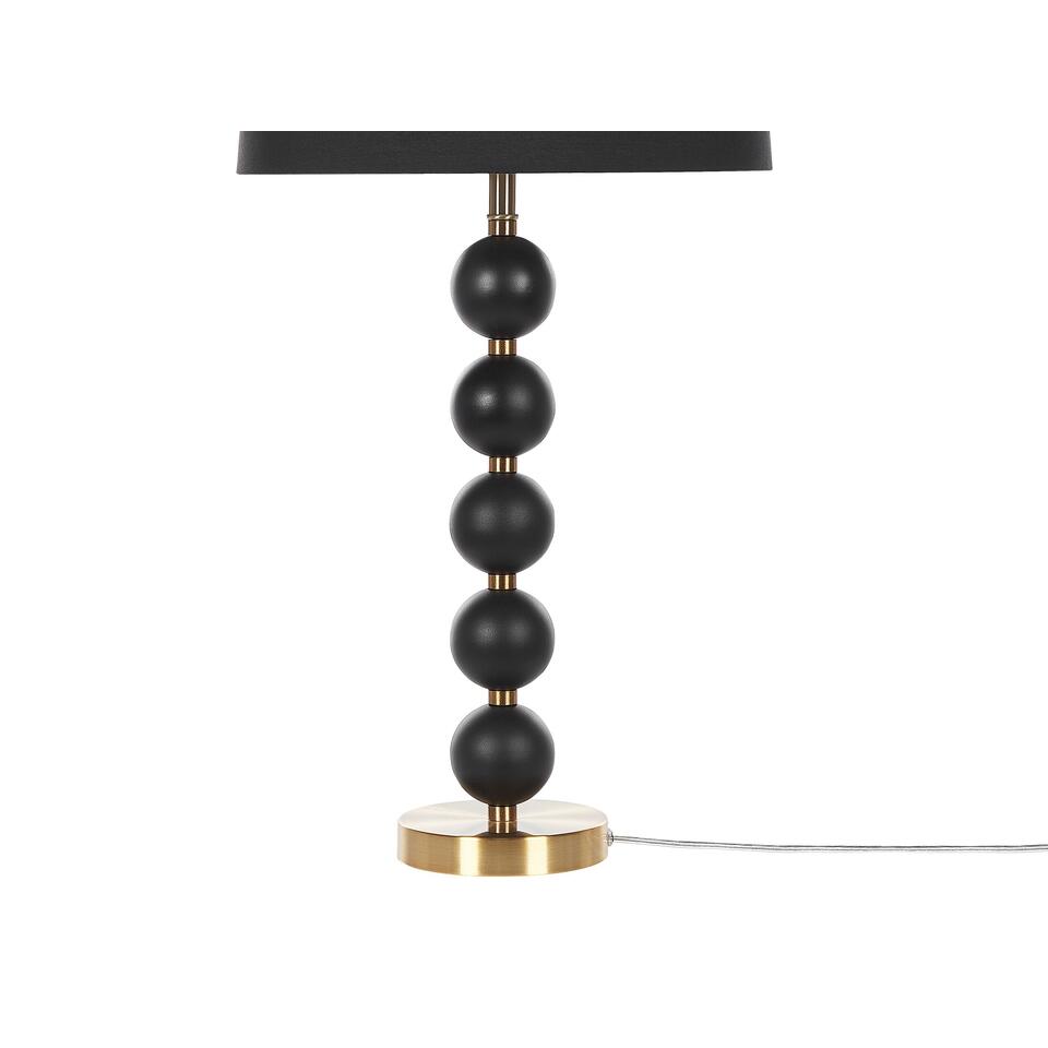 Beliani Tafellamp ASSONET - Zwart staal