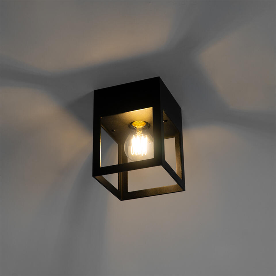 QAZQA Moderne plafondlamp zwart - Cela