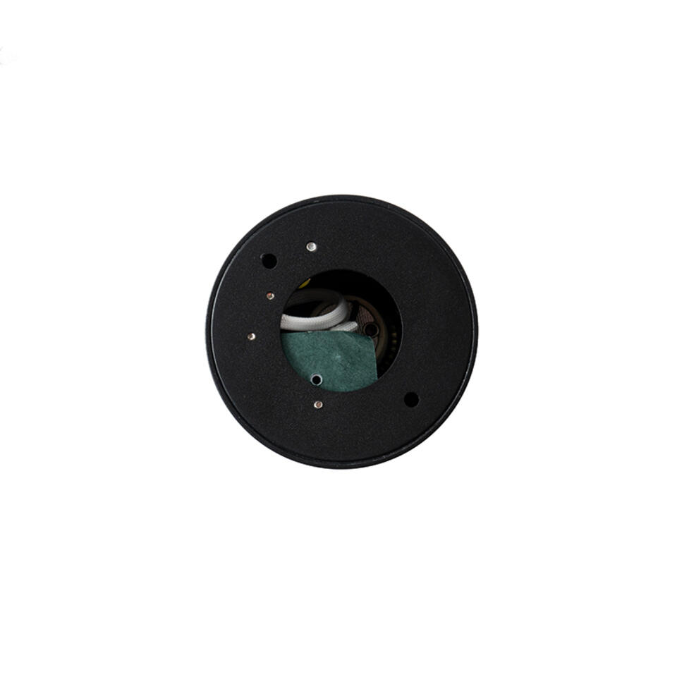 QAZQA Moderne ronde badkamer spot zwart - Capa