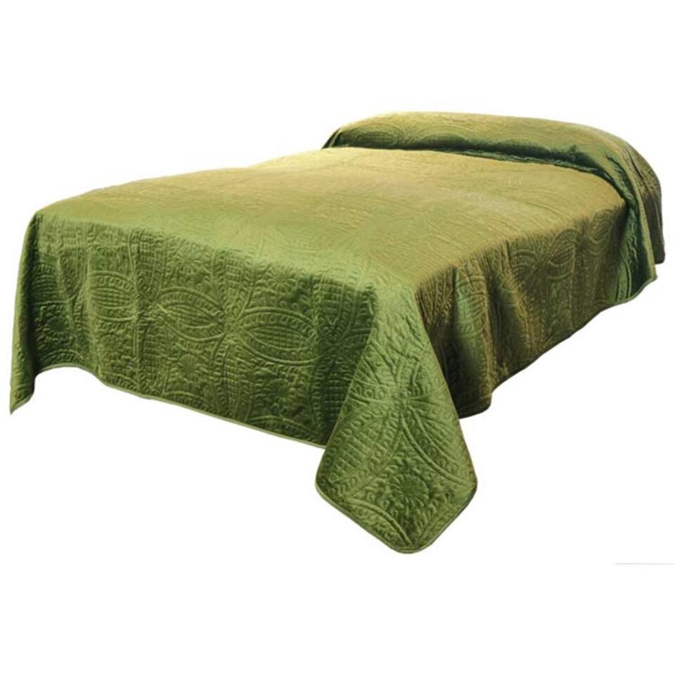 Unique Living - Bedsprei Veronica 170x220cm green