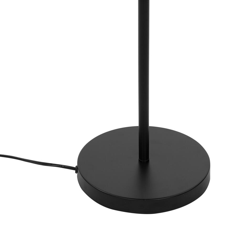 Beliani Staande lamp FLINT - Zwart staal