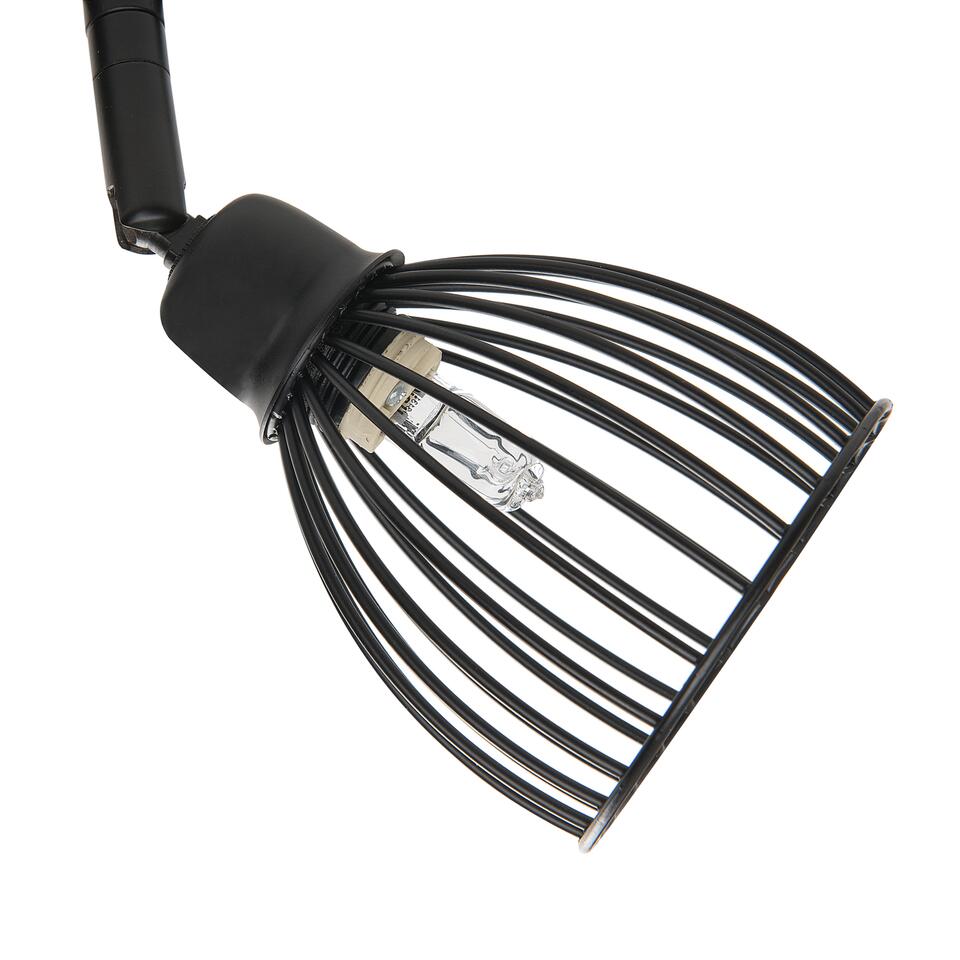 Beliani Plafondlamp GOLOK - Zwart metaal
