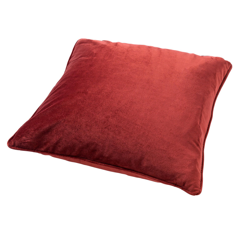FINN - Sierkussen velvet 60x60 cm - Merlot - rood